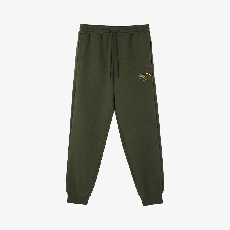 

PUMA, оригинальные зимние мужские и женские свободные вязаные джоггеры на флисовой подкладке с вышивкой, 2024, 630973-70