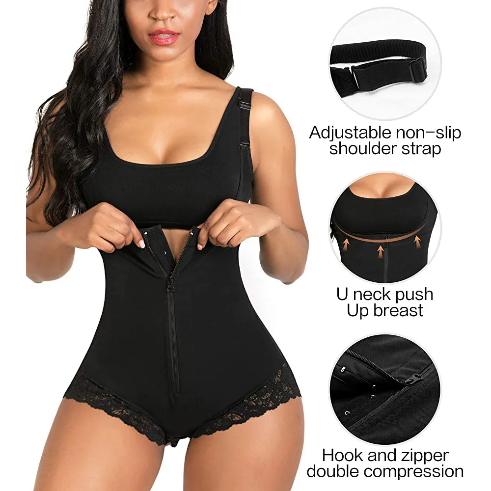 Full Body Shaperwear Postpartum Girdle Faja Compression Bodysuit Shapewear