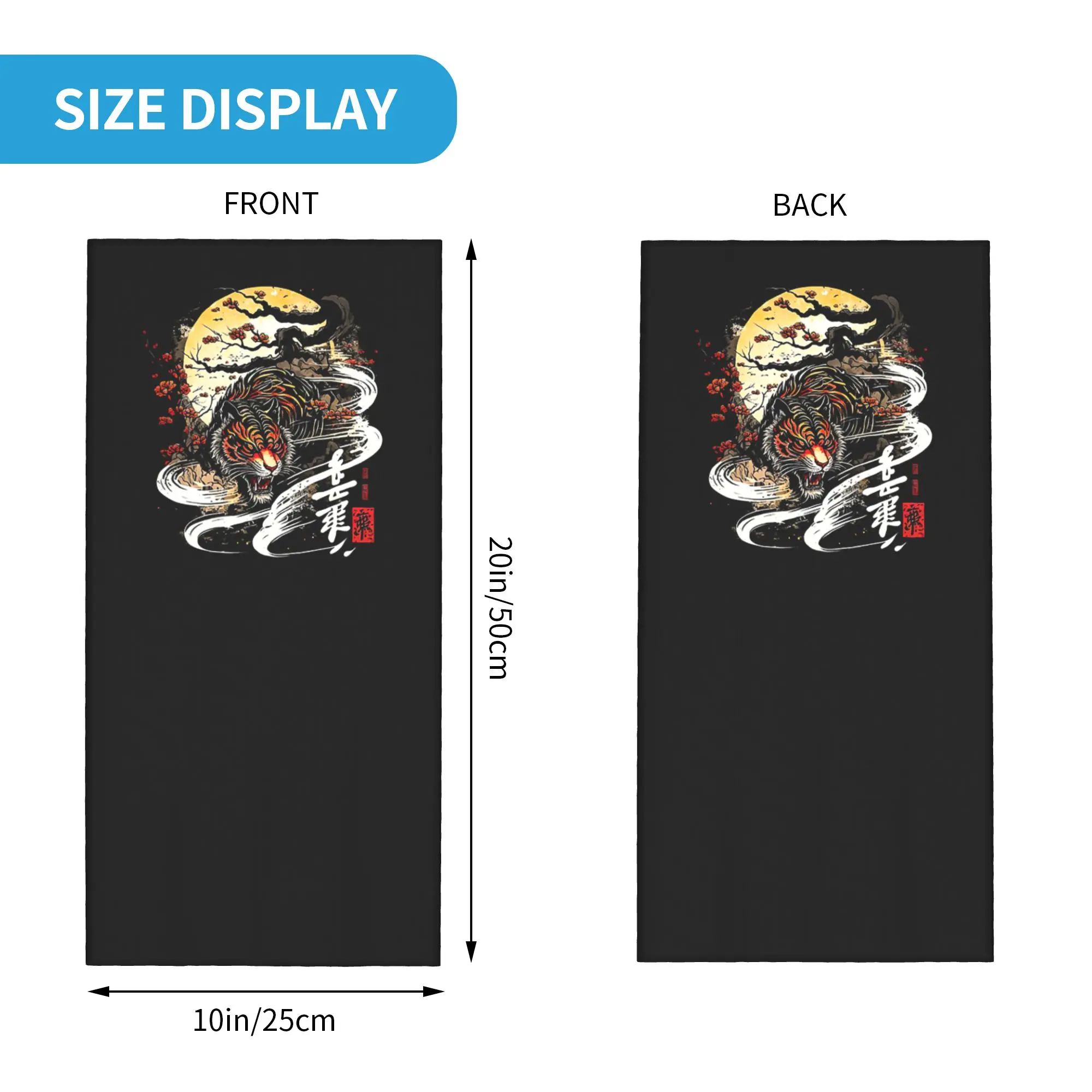 Tiger Wild Animal Bandana Neck Cover Printed Face Scarf Headband Cycling Unisex Adult Windproof
