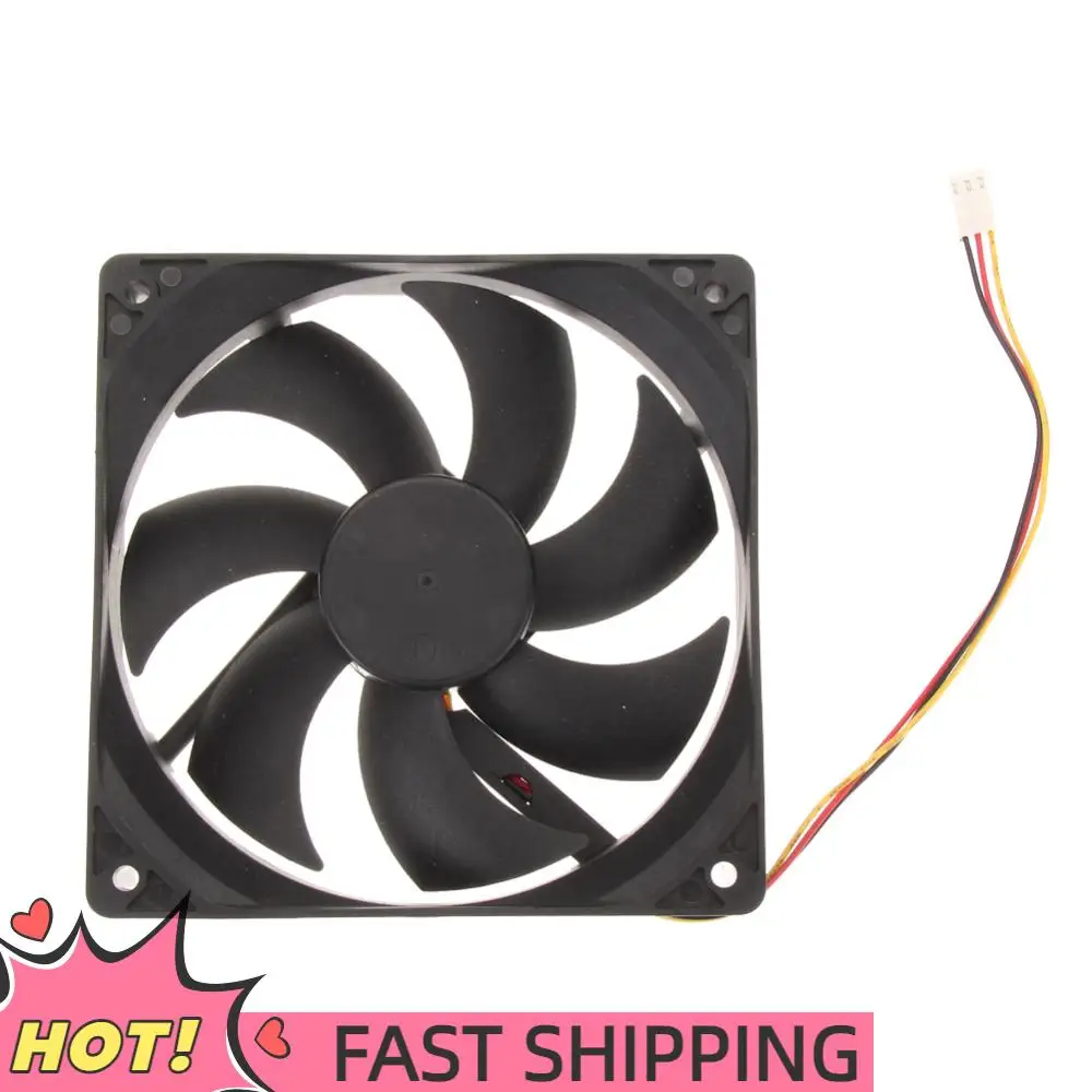 

120mm PC Computer Case Cooling Fan 12V 3Pin Computer CPU Cooling Fan 1300RPM PC Case CPU Cooling Cooler Fan Computer Accessories