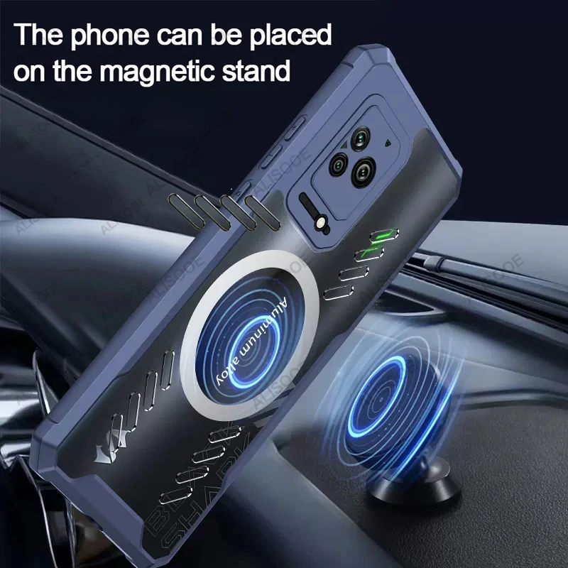 For Black Shark 5 Pro 4 4S Pro 5RS Case HD Transparent Heat Dissipation Protection Cover for BlackShark 5 Pro 4 4S Pro Case