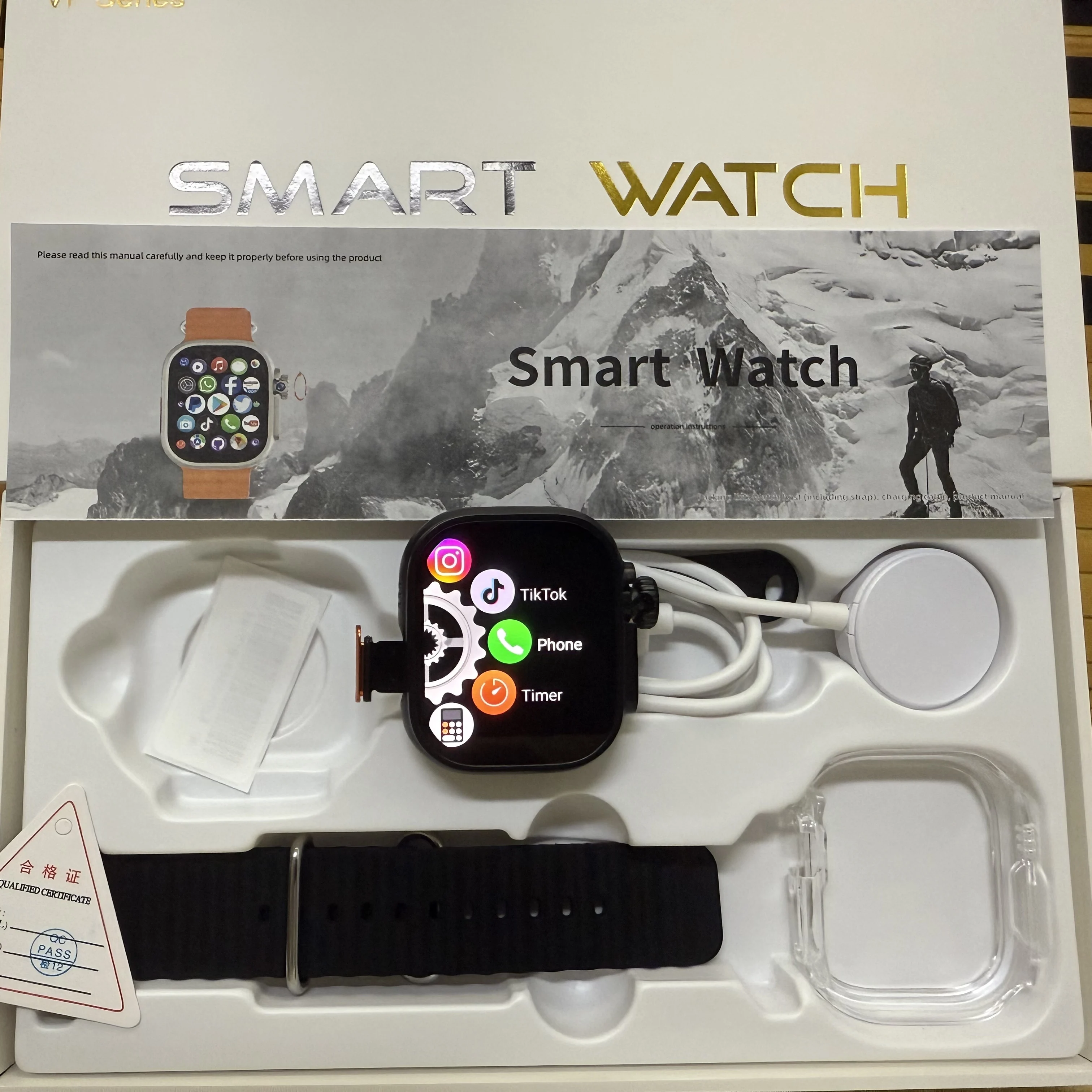 DW100 Pro Plus الإصدار العالمي Ultra Smartwatch مع معرف اللمس 2.29 بوصة شاشة كبيرة كاميرا دوارة NFC GPS موقف WIFI Connect #1