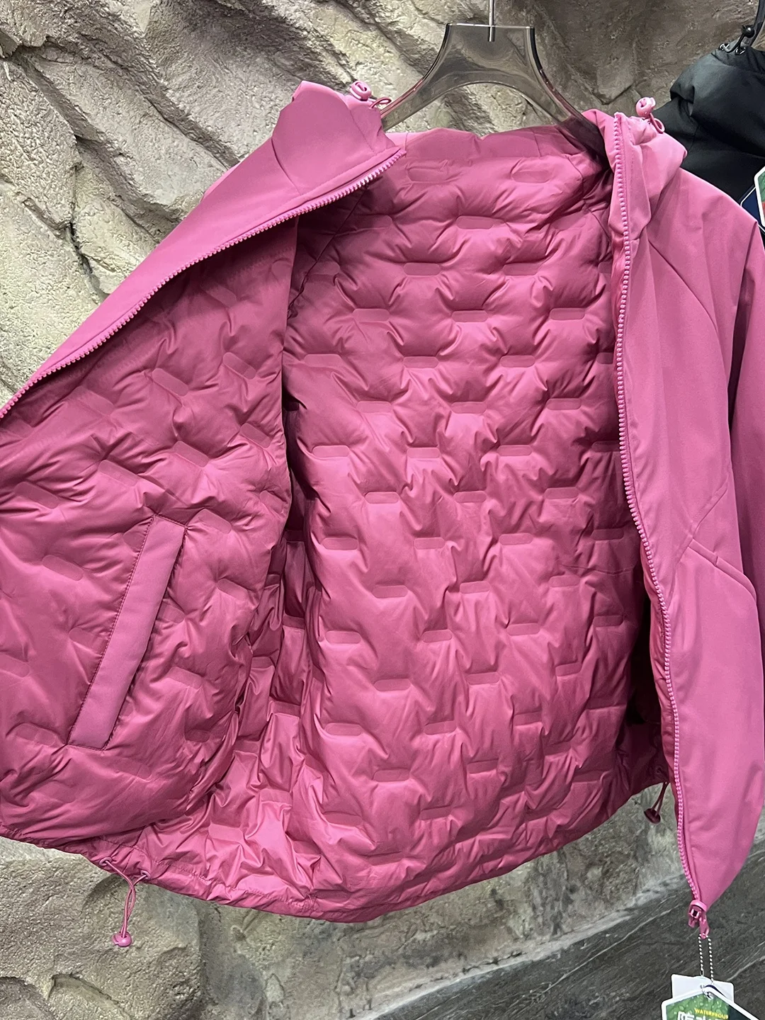 جايت مرتفع يمكن ارتداؤه على الوجهين للرجال والنساء في الهواء الطلق عازل للدفء في الشتاء Du down Thiened سحاب للإغلاق