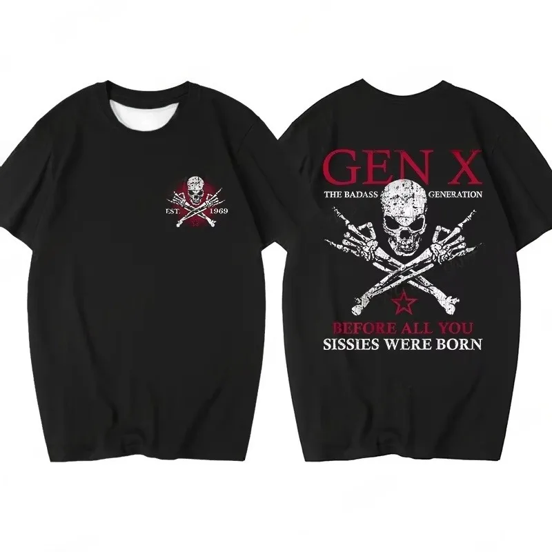 "أنا الجنرال X، لذا إذا كنت لا تريد مشاعرك تؤذي، ثم اذهب بعيدا" تي شيرت قصير الأكمام ثلاثية الأبعاد طباعة مضحك الجمجمة تي شيرت #4