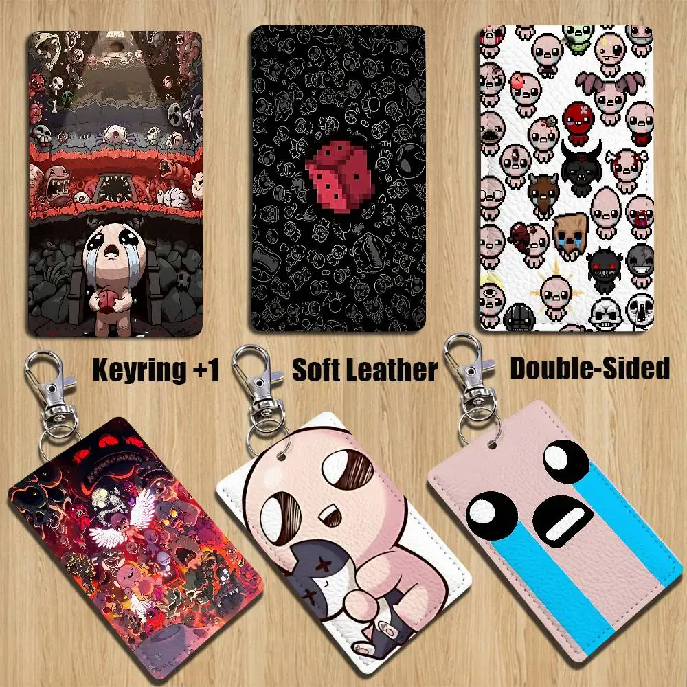 

2026 The Binding of Isaac game Keychain Holder Suitable For Subway Bank Bus Card Case Badge Holder Wallet Card Textured pattern