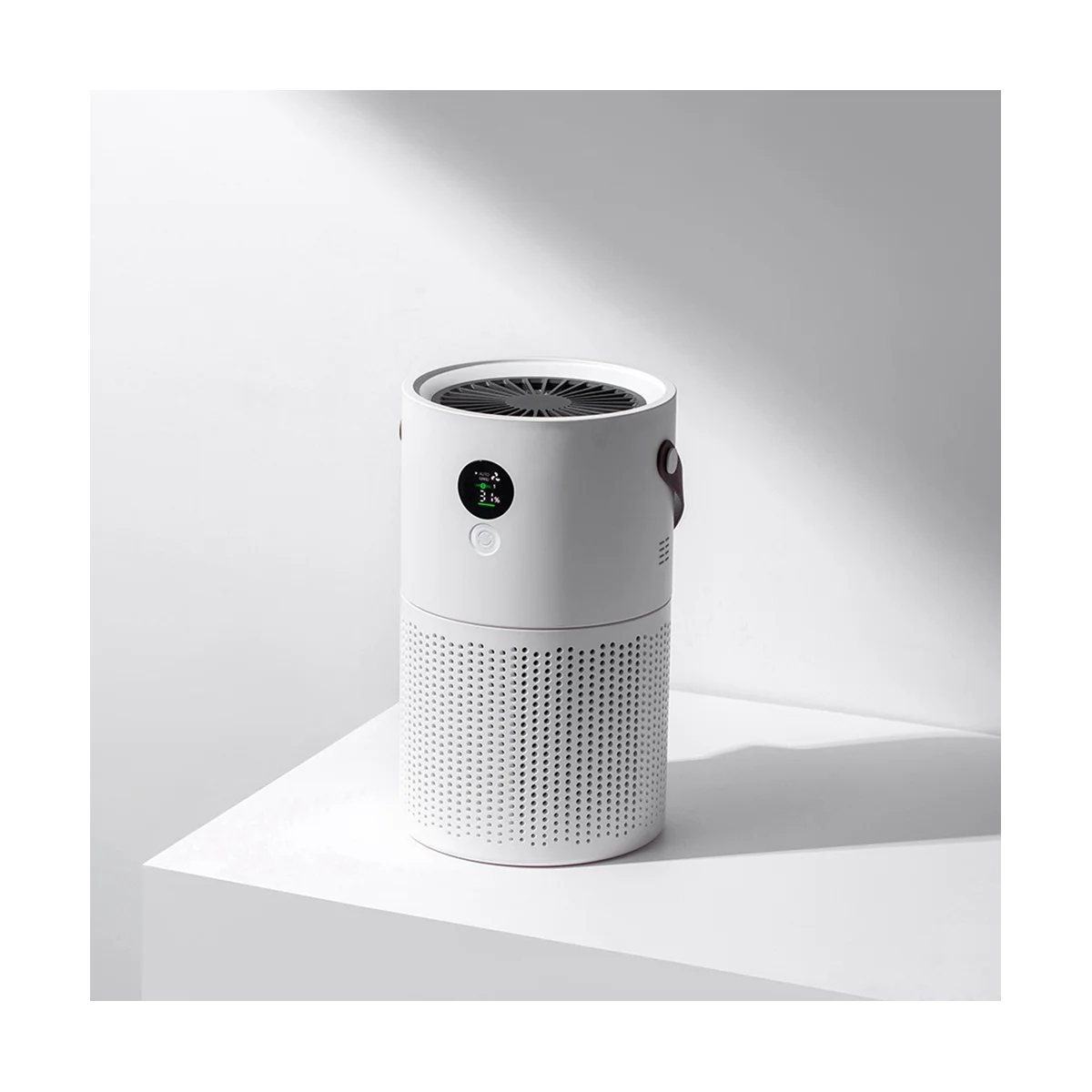 เครื่องกรองอากาศไอออนลบเครื่องฟอกอากาศฟอร์มาลดีไฮด์แบบพกพาในร่มตัวกรองอากาศไร้เสียง USB กำจัดควันพร้อมจอ LCD สำหรับใช้ในบ้าน