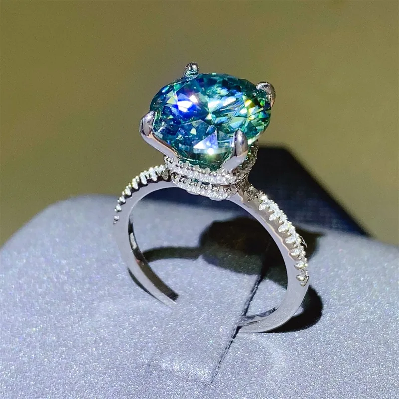 Luxury Platinum Solid Platinum PT950 Women's Ring Diamond 5-Carat Eight Hearts and Eight Arrows Banquet