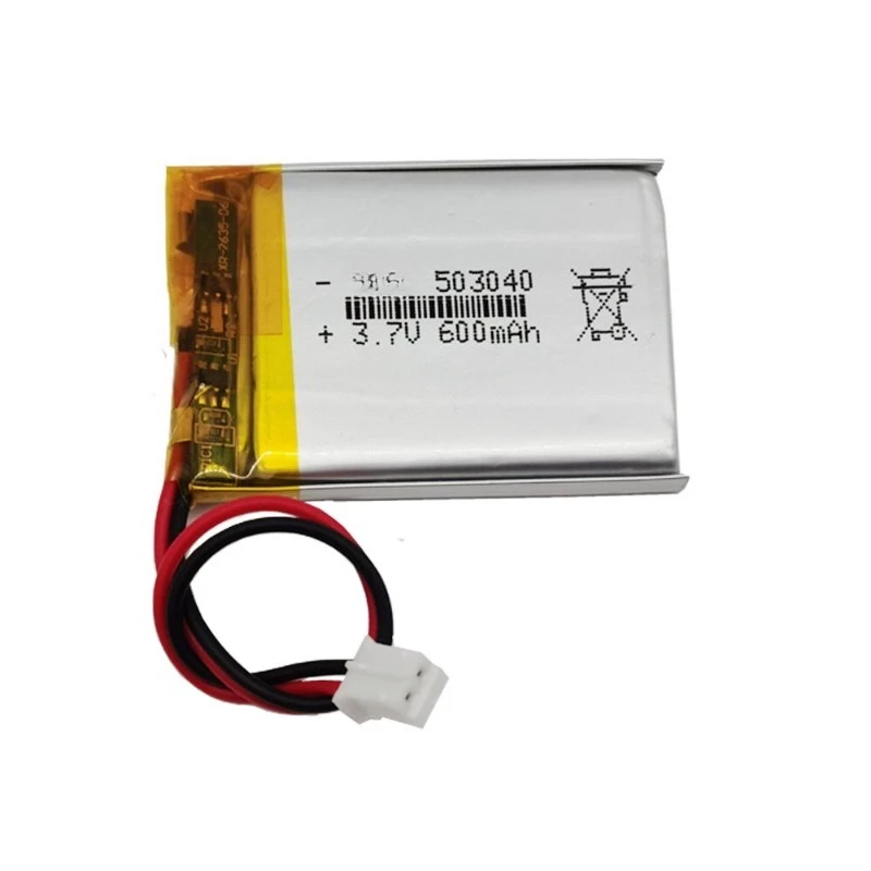 

3.7V 600mAh 503040 lithium-ion polymer rechargeable battery, suitable for MP3, MP4