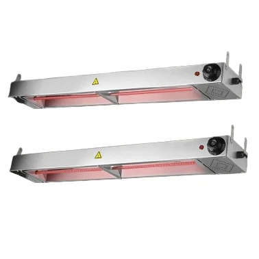 Electric Wall-Mounted Stainless Steel Insulated Lamp for Food Display Buffet Heating Table Barbecue Cabinetry Hotels Restaurants