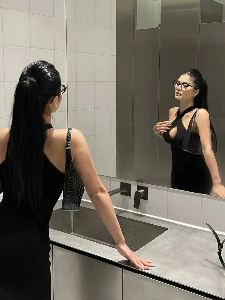 مثير الساخن فتاة الصليب شنقا الرقبة محبوك فستان أنيق للنساء ربيع جديد عالية الخصر سليم الجوف خارج تنورة طويلة فستان SM8Y #6