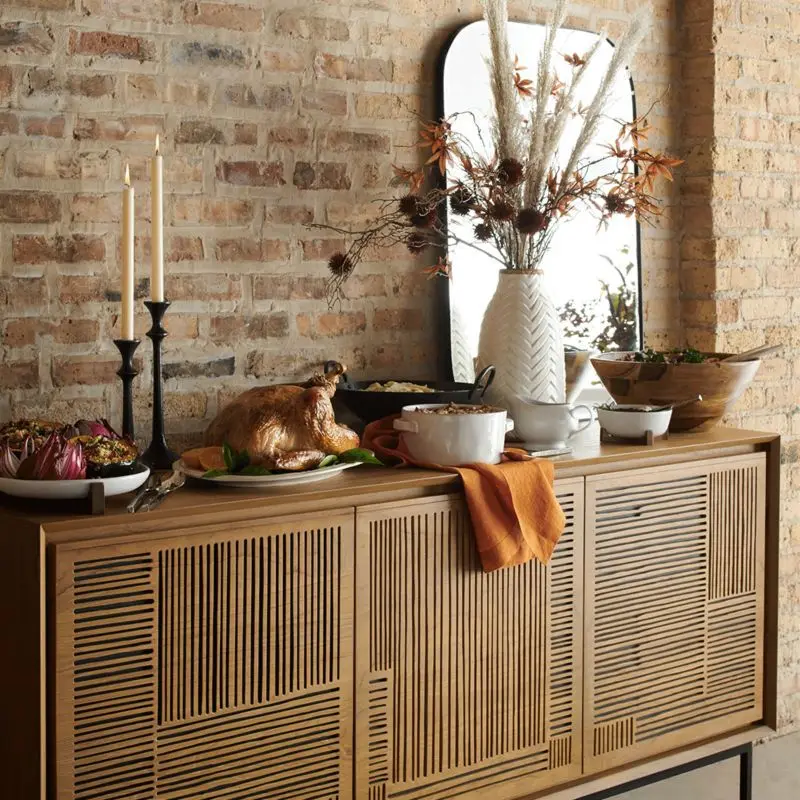 Side cabinet retro surprise quiet wind locker, entrance cabinet Italian Nordic side cabinet simple