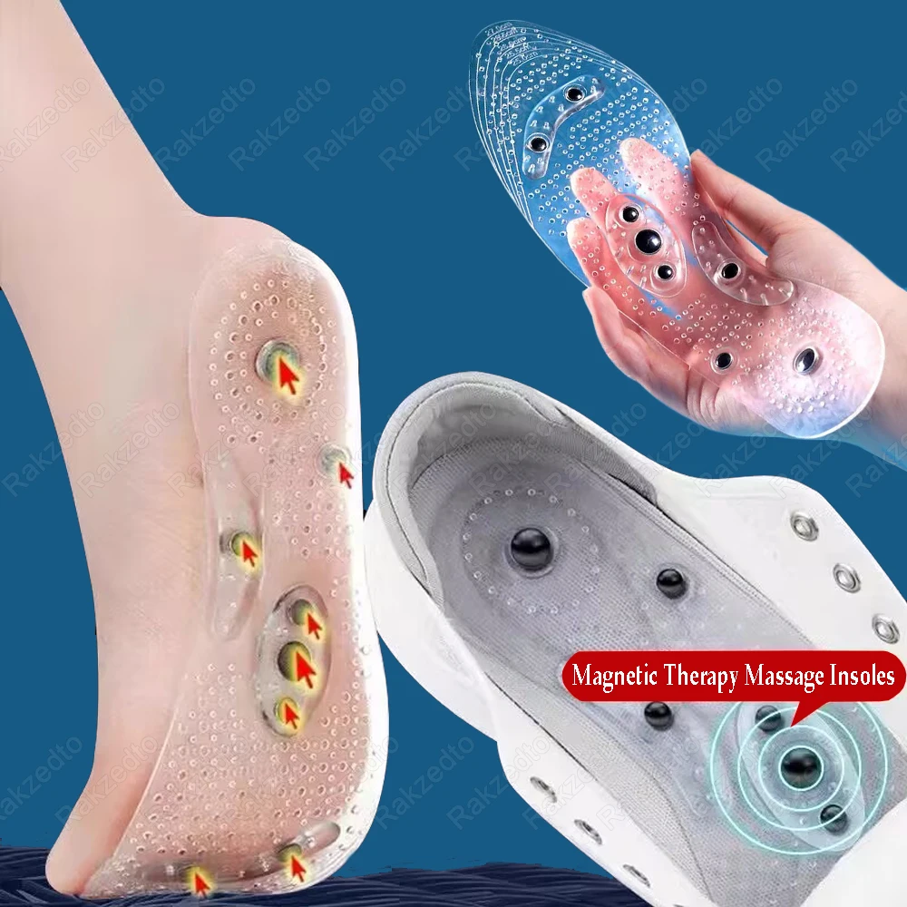 

Magnetic Insoles for Shoes Insert Man Woman Comfort Soles for Slimming Weight Loss With Magnetic Therapy Foot Acupressure Insole