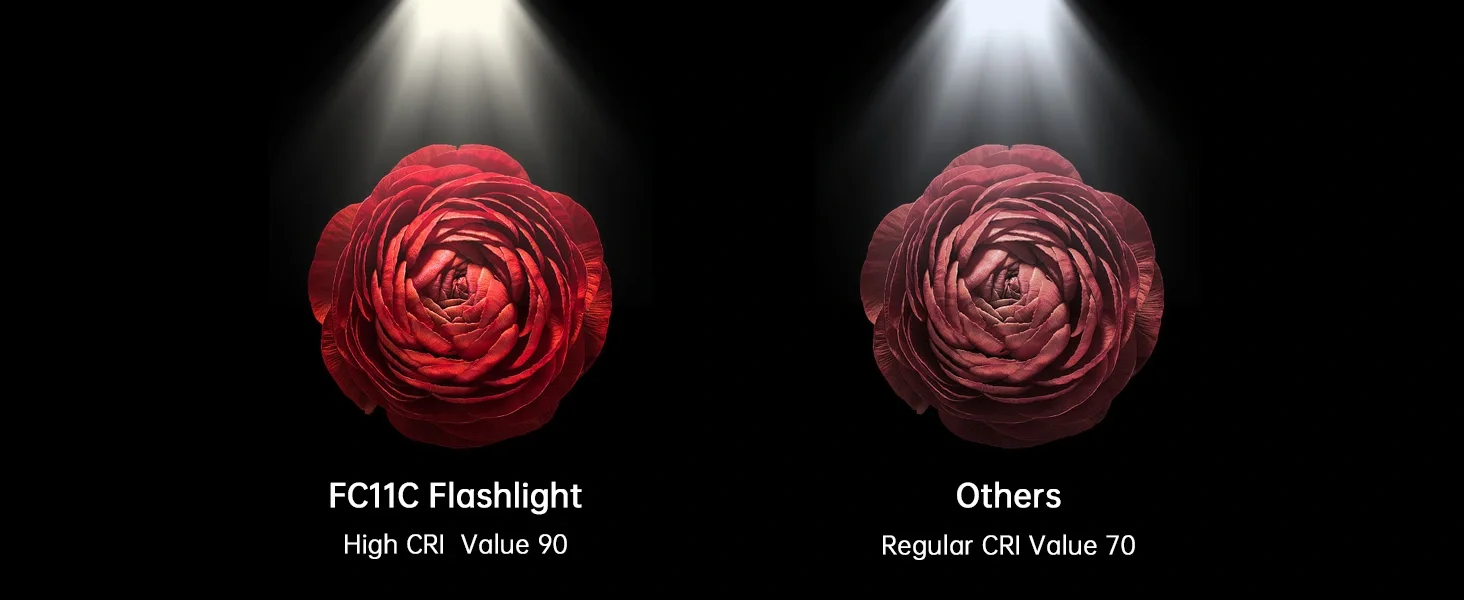 Wurkkos FC11C EDC Taschenlampe 519A 18650 Wiederaufladbare Taschenlampe 1200 Lumen USB-C Alltags-Taschenlampe für Wanderungen – Detail 5