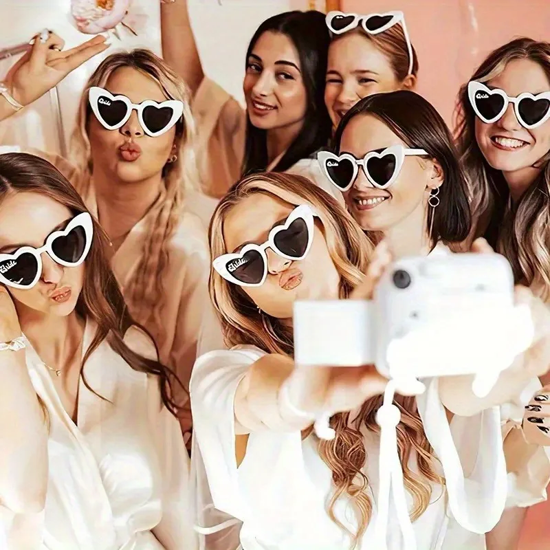 

25pcs (1+24) Heart Glasses European & American Trendy Style Perfect for Concerts, Parties & Performances