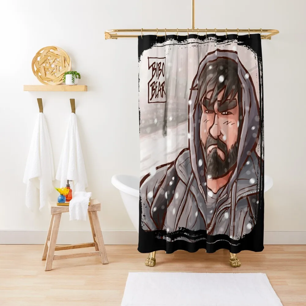 

ADAM LIKES TO BE GRUMPY Shower Curtain Waterproof Bath And Anti-Mold Cover Anime Shower Bathroom Accessorys Curtain