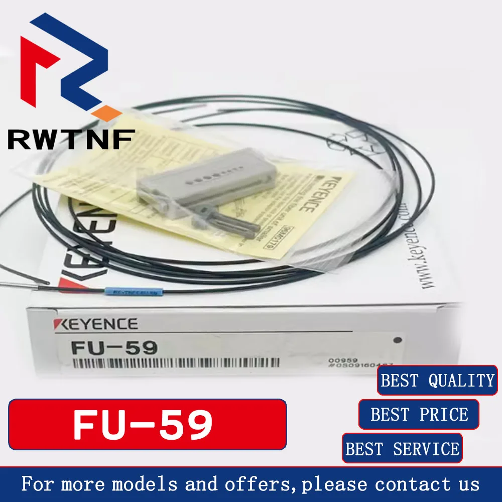 Совершенно новый оригинальный оптоволоконный датчик сквозного луча FU-59 KEYENCE