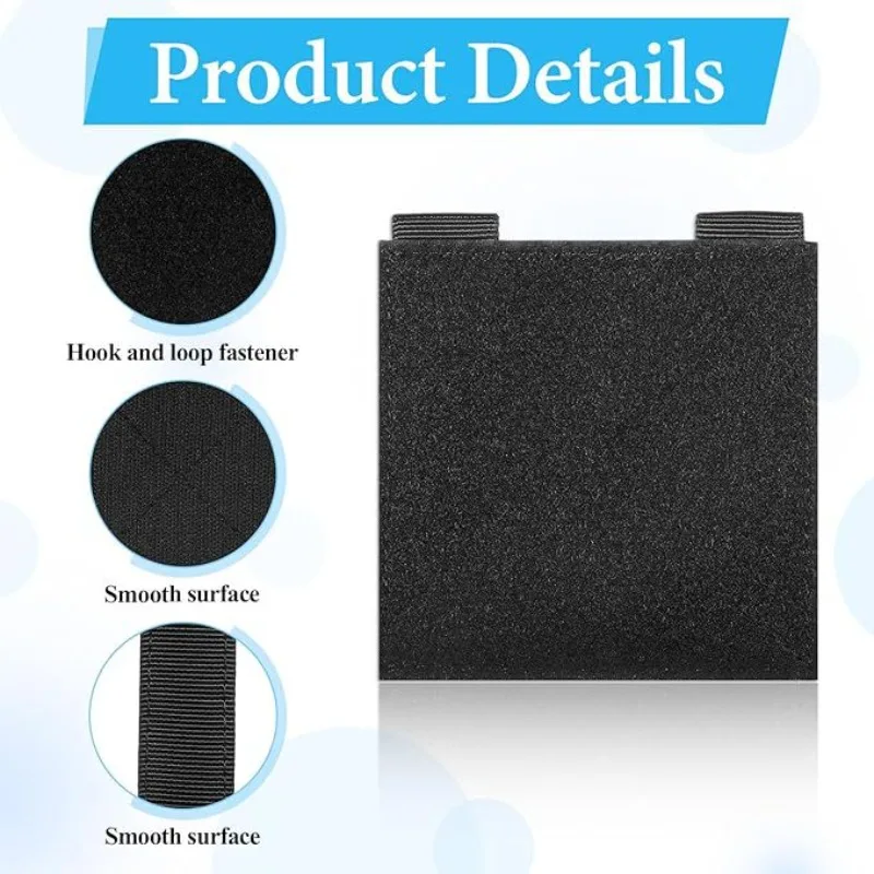 2Pcs Tactical Patch Display Panels MOLLE Attachment Board for Badge Insignia Patches Storage