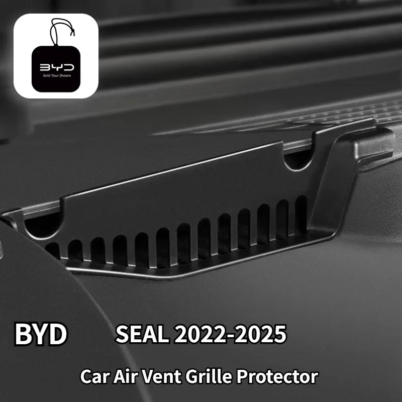 BYD SEAL EV سيارة تنفيس الهواء مصبغة حامي مكيف هواء سيارة مدخل الهواء شبكة حشرات ل BYD SEAL 2022-2025
