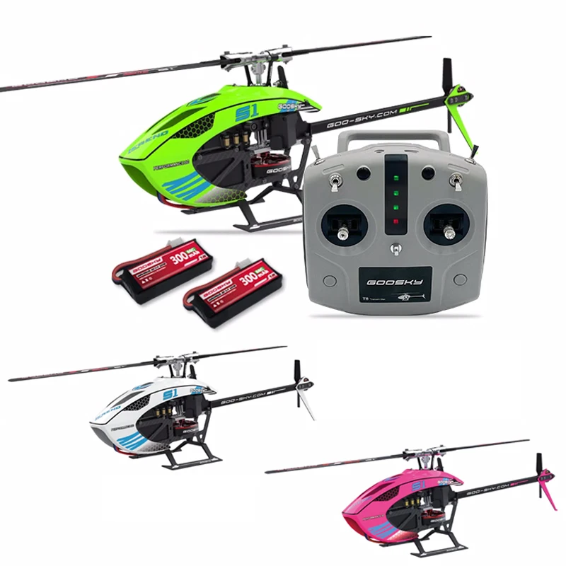 2025 New Goosky S1 6-Channel Remote Controlled Helicopte  3d Stunt Plane Brushless Direct Drive Simulation Aircraft Model Toy Gi