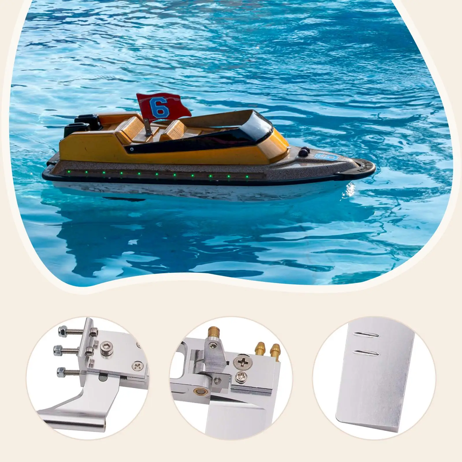 

Комплект рулевого управления для радиоуправляемых лодок: опора гибкого приводного вала, высокоскоростная поддержка