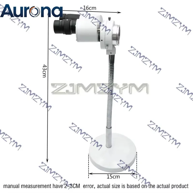 【Industrial】8X Stereo Microscope With LED Light Binocular Stereo Microscope Adjustable Hose For Soldering PCB Repair Tool RX-6D