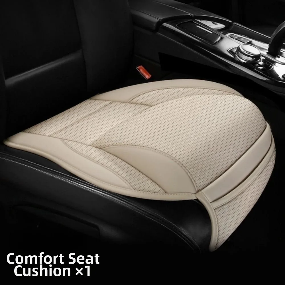 

Universal Car Seat Covers Full Set Leather Car Leg Support Cushion Breathable Waterproof Car Lumbar Support Cushion