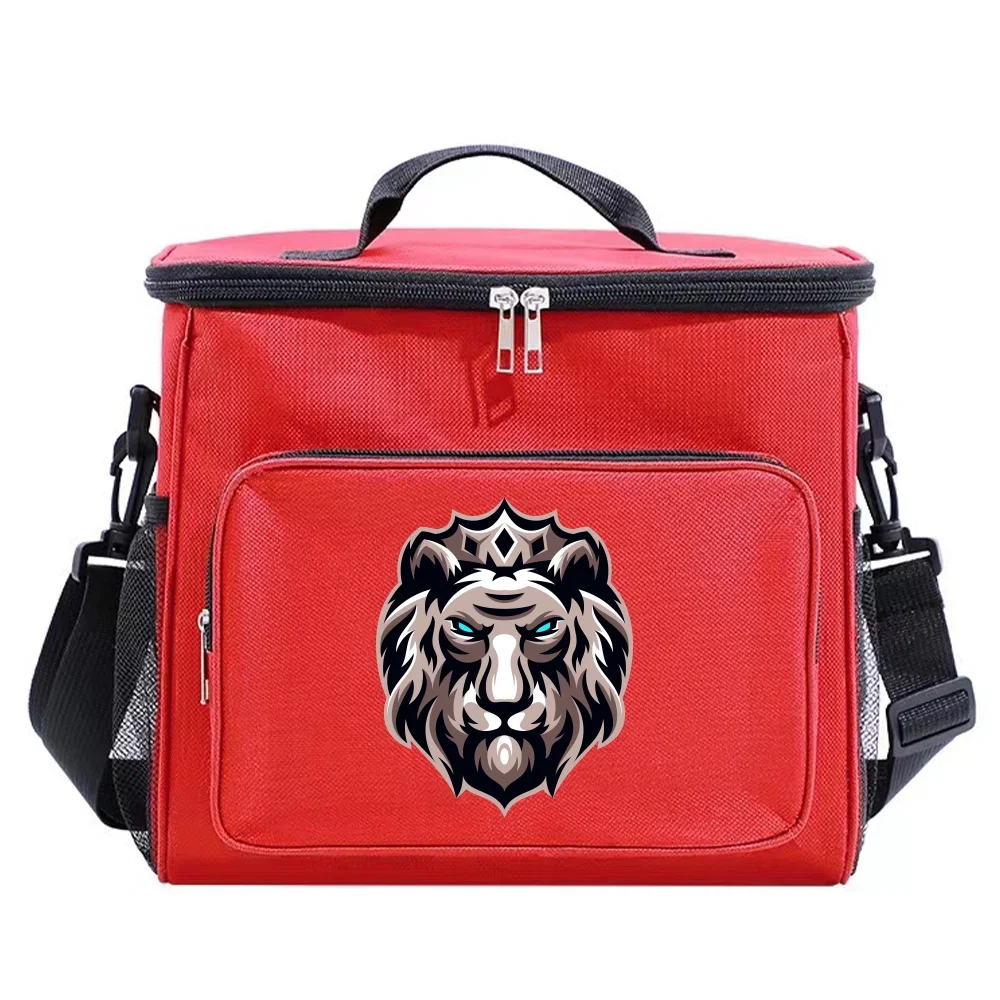 Bolsa térmica para homens e mulheres, estojo organizador mais frio, bolsa de ombro, impermeável, viagem, ao ar livre, lancheira, série Teamlogo