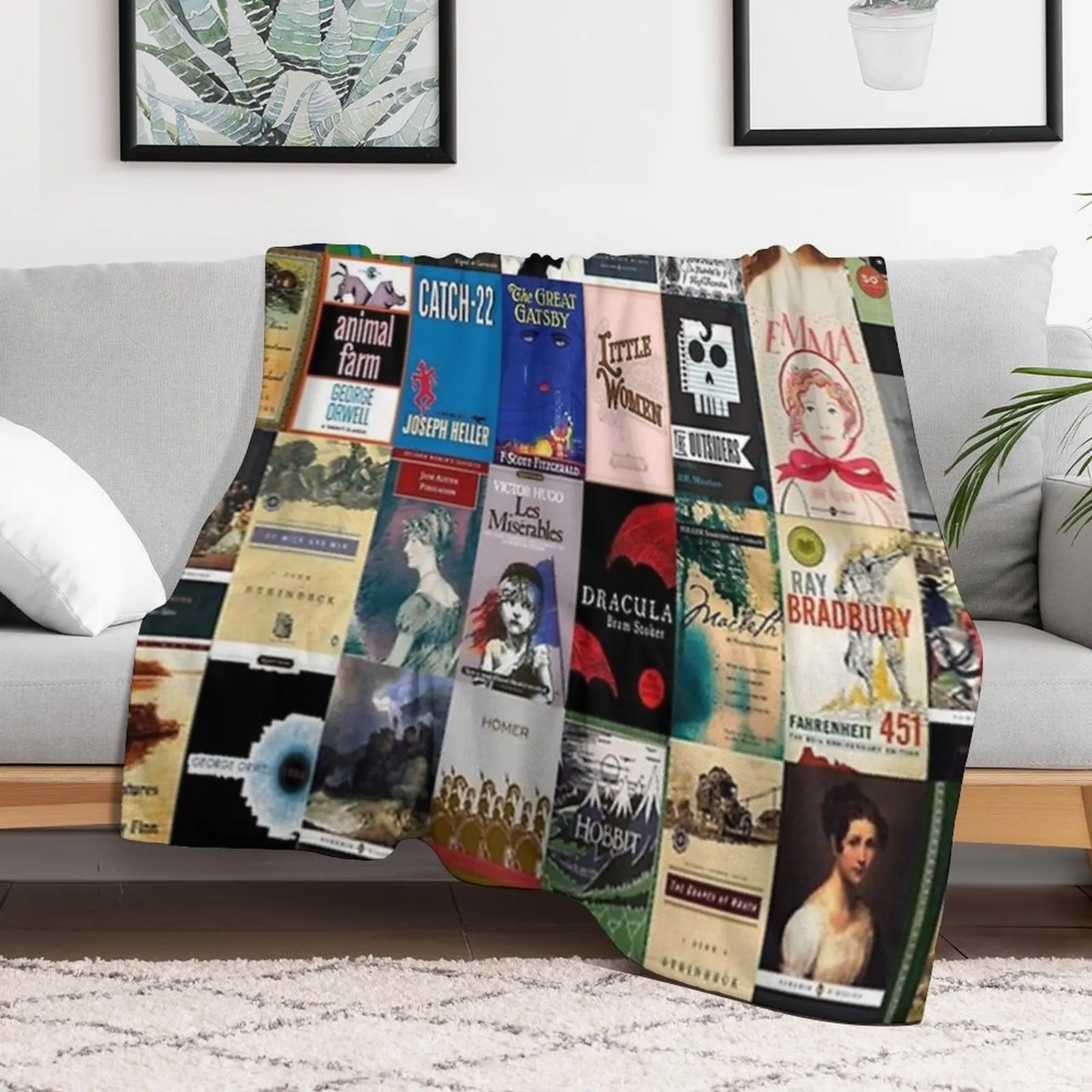 Classic Literature Book Covers Throw Blanket Baby Blankets Sofas Of Decoration Blankets