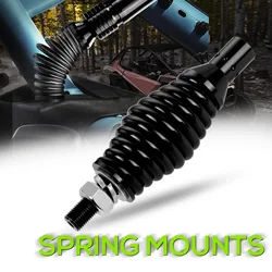 2pcs Universal Flag Whip Light Mount Whip Light Spring Bracket High Carbon Steel LED Whip Lights Spring Mounting Bracket Base