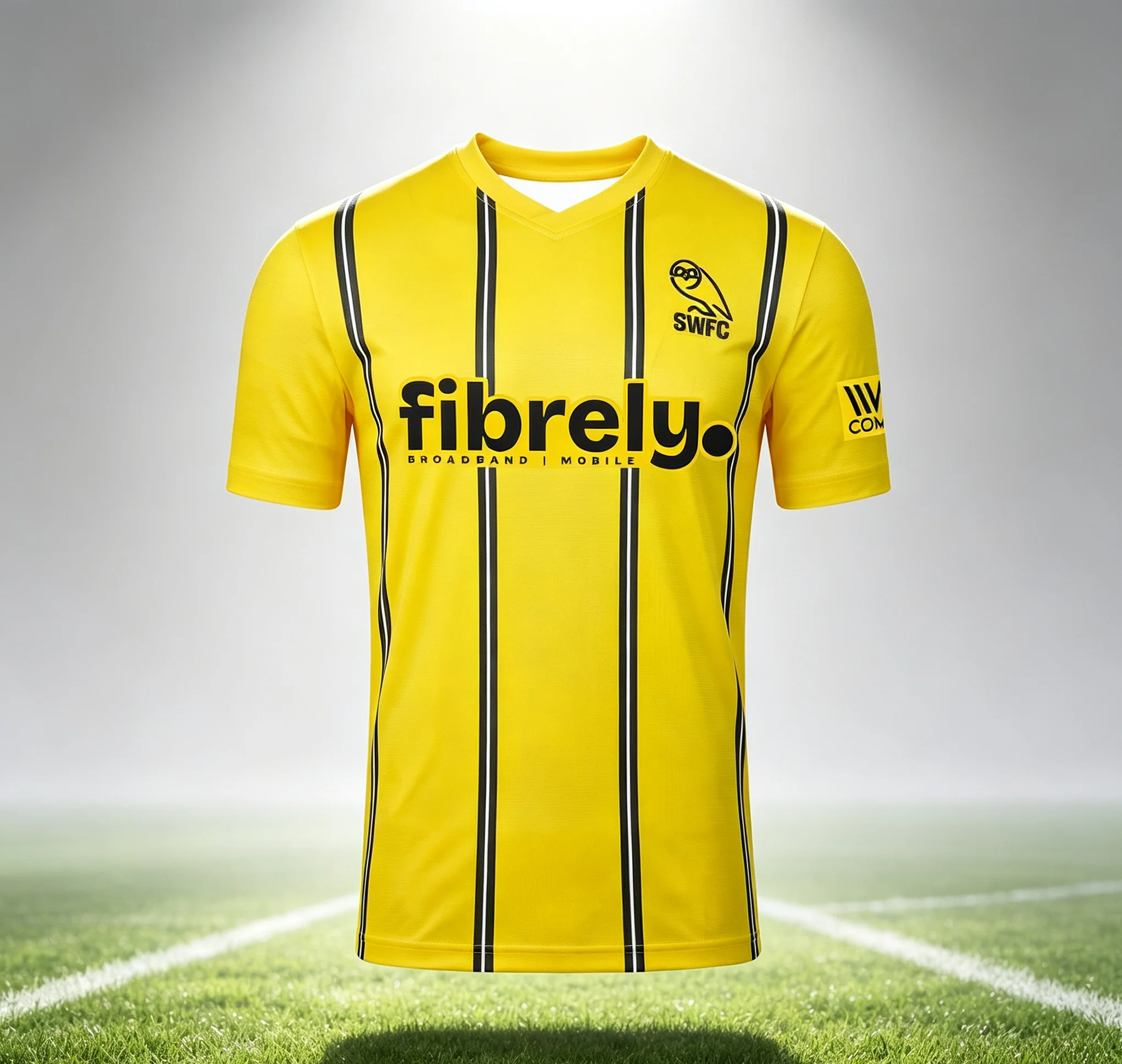 Sheffield Wednesday 3D-Druck Fußballtrikot Herren Sommer Outdoor T-Shirt Atmungsaktiv Schnelltrocknend Streetwear Kleidung Unisex – Detail 3