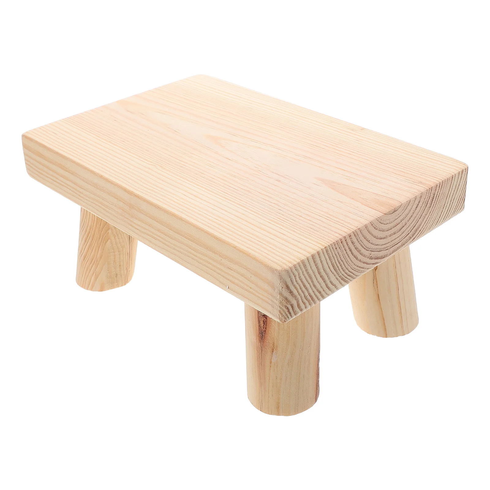 

Kids Wooden Step Stool 3-In-1 Non-Slip Portable Footrest For Bathroom Toilet Sink Shoe Changing Outdoor Use Toddler Step Stool