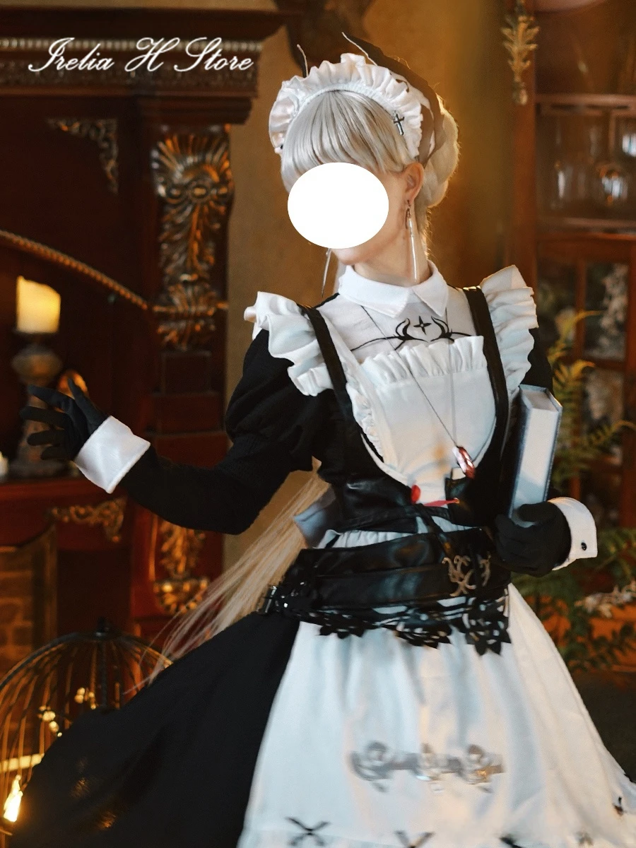 Irelia H Arknights Irene Cosplay Costume Game Irene Maid Dress Halloween Costumes Female