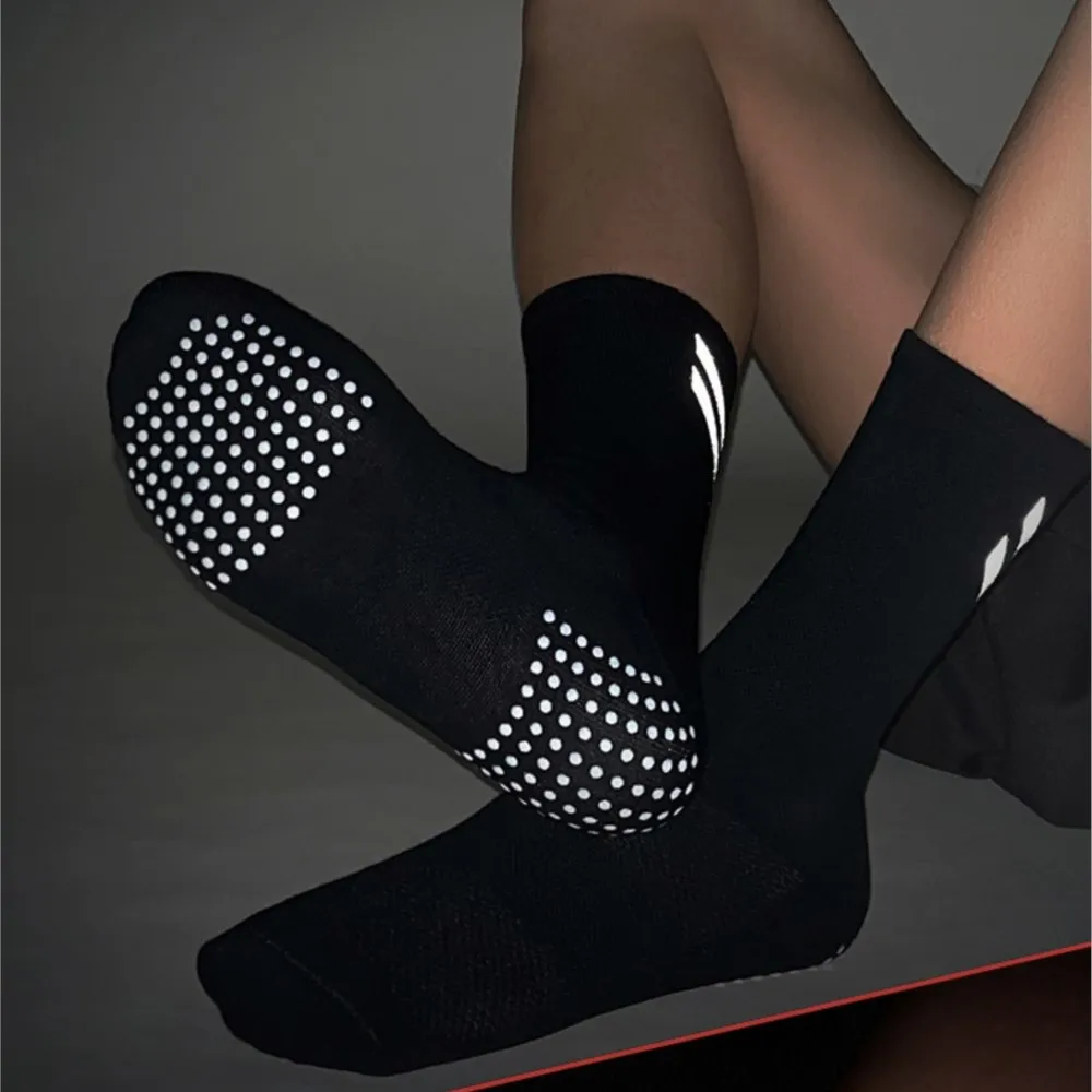 

2025 Fashion Sock Crew Dress Sports Athletic Professional Road Reflective Cycling Men Cotton anti-slip Dispensing Outdoor B1W32