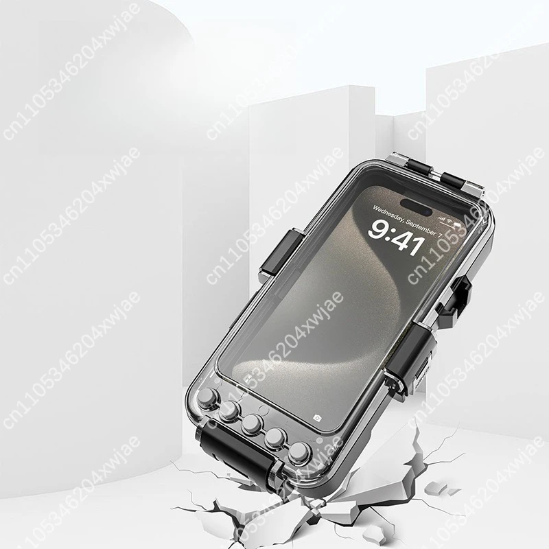 30M Bluetooth Waterproof Phone Case Universal, Deep Water Diving Housing for Multiple Phones, Wireless Control Housing