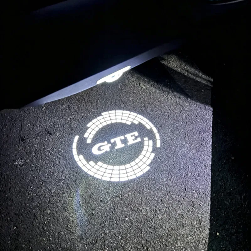 2PCS Led Car Door logo Welcome Light For VW GTE Golf 3 4 Jetta Caddy MK3 Polo Beetle Cabrio Bora Sharan Touran Lavida