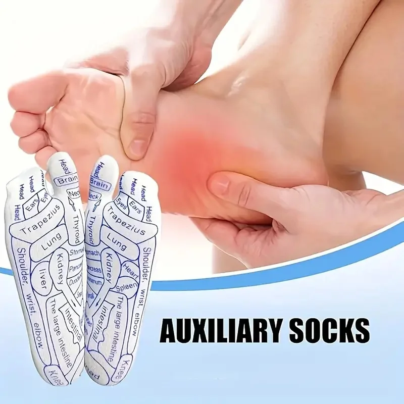 Gants d'acupression, chaussettes de Massage des pieds, soulagement du Massage, masseur, réflexologie, physiothérapie des pieds, 1 paquet