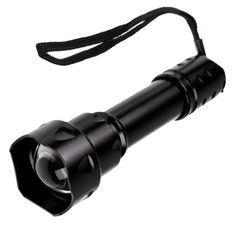 

ABMH-Night Vision LED Flashlight Infrared IR 850Nm Outdoor Waterproof Torch Zoom Function Using 18650 Battery Lantern