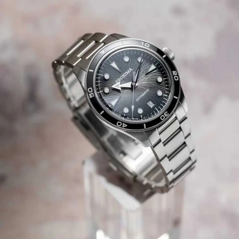 Proxima Men Automatic Watch 39mm Mechanical Wristwatch 10ATM Waterproof BGW-9 Luminous Sapphire Ceramic Bezel PT5000 SW200