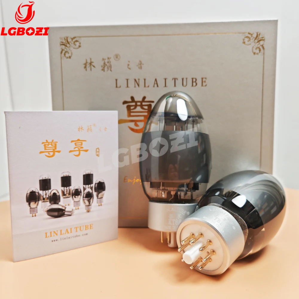 Linlai ZX KT88 Vacuum Tube - HiFi Audio Upgrade for KT88/KT120/6550/KT90, Matched Quad Set Tube Amplifier