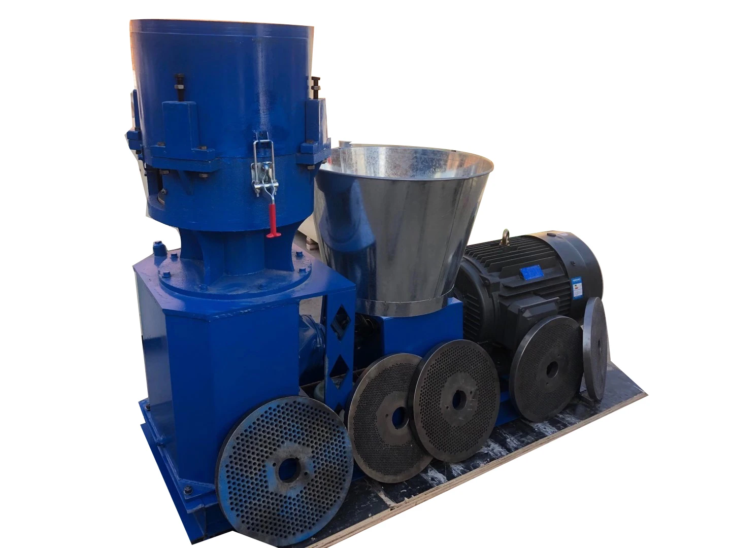 Máquina para fabricar pellets de alimentación de troquel plano