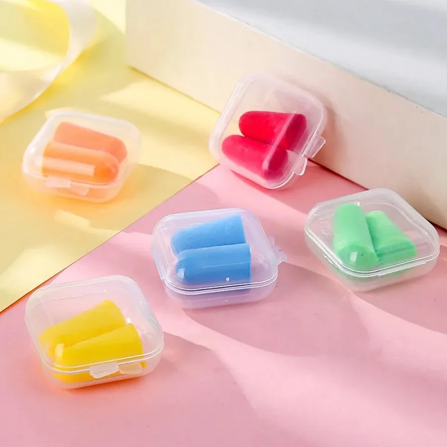 2PC Transparent plastic mini square box for earplug boxes, earrings, rings, accessories and jewelry storage - Detail 1