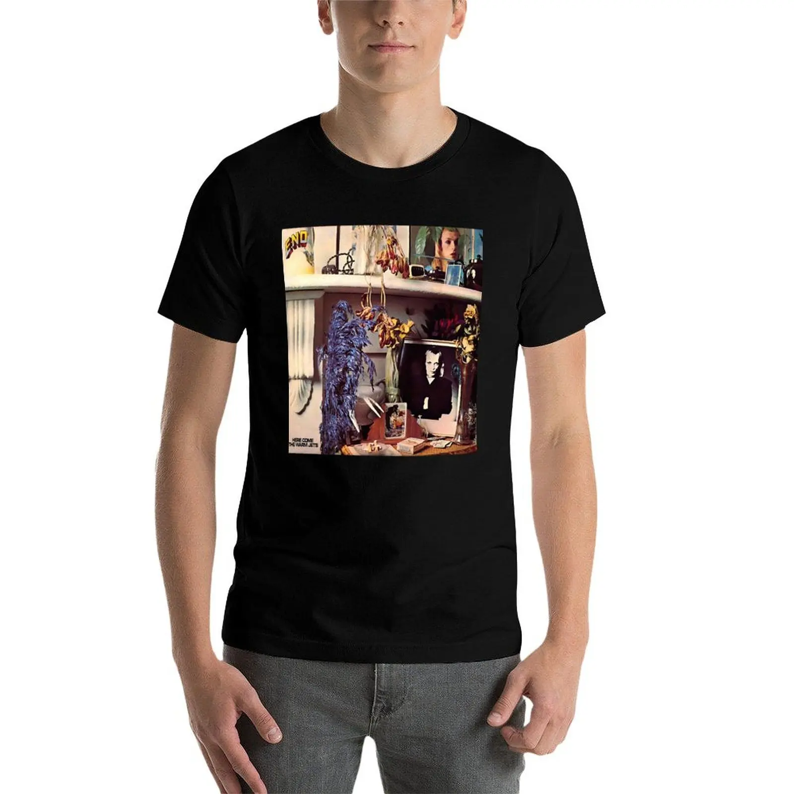 

Brian Eno Here Come The Warm Jets T-Shirt funny t shirts dark humor t shirts for man graphic tees t shirt man cotton T-Shirt