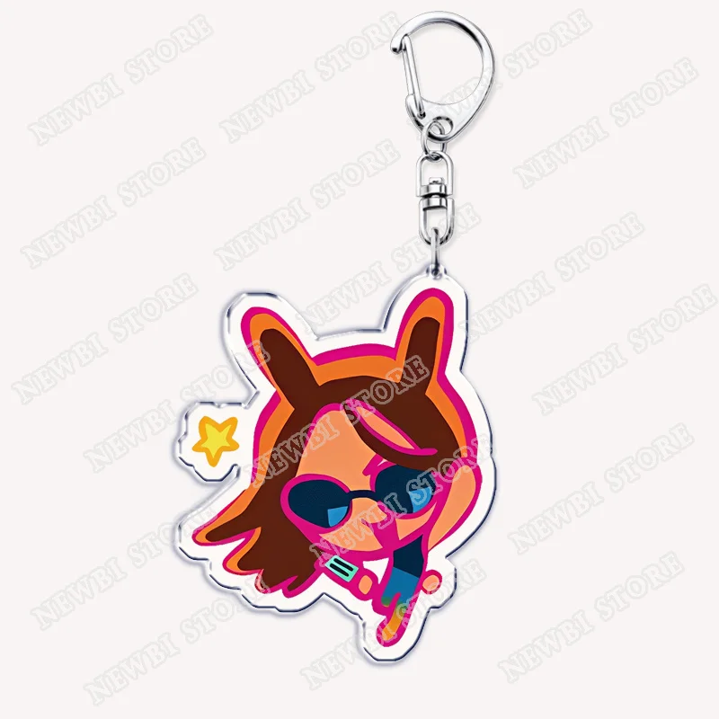 Lovely Alien Stage Chibis Anime Keychains for Accessories Bag Cartoon Luka Ivan Till Mizi Hyuna Sua Keyrings Jewelry Fans Gifts