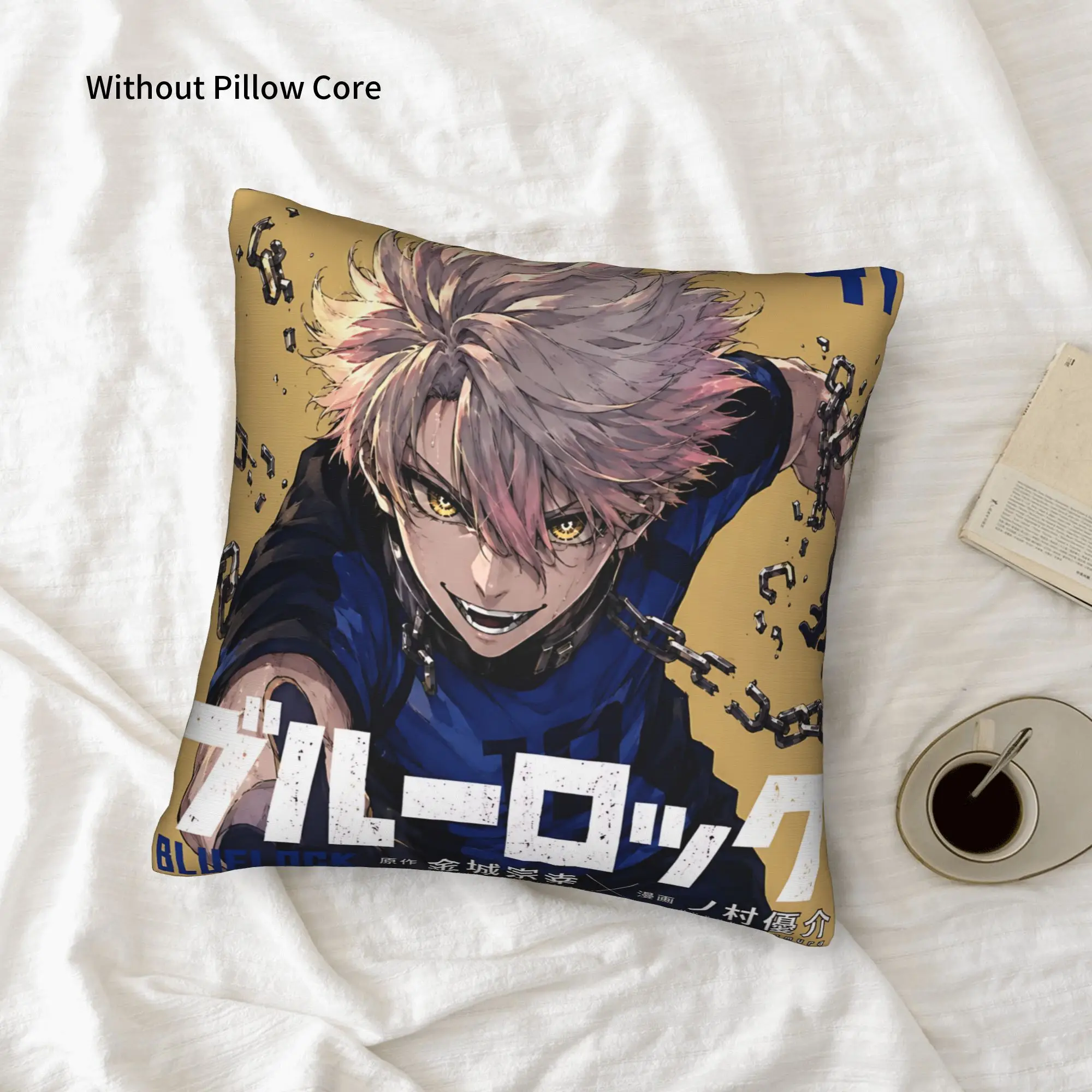 1PC Blue Lock Football Anime Pillow Case Home Decor Items Double-Sided Printing  Sofa Cushion Bedroom Bedside Pillow
