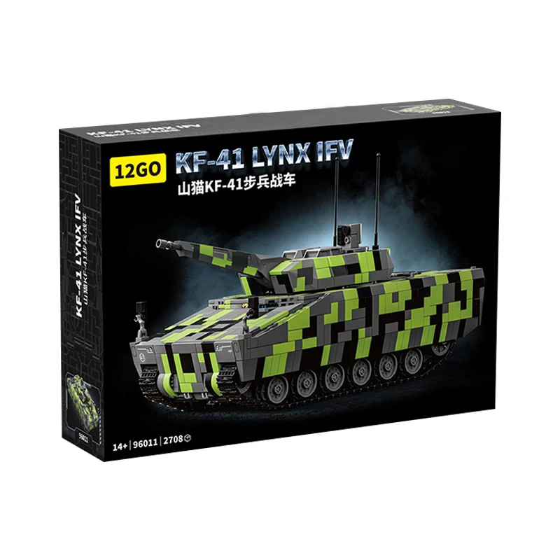 IN VOORRAAD 96011 Militaire KF41 Lynx Infanterie Vechten Voertuig Bouwstenen Model Tank Bricks Speelgoed voor Jongens kerstcadeaus