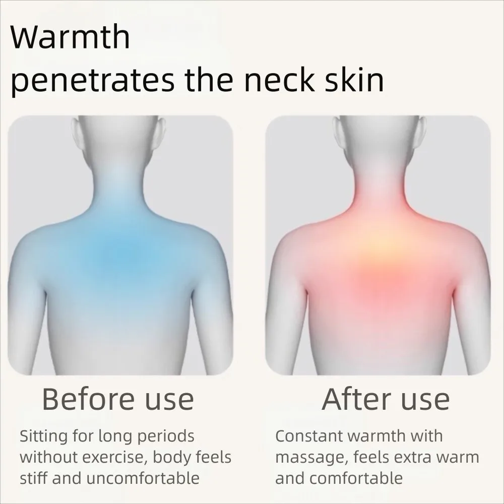 

Wireless Neck Shoulder Massager Electric Portable Cordless Massage Pillow Practical Neck masajeador Kneading Massage Shawl