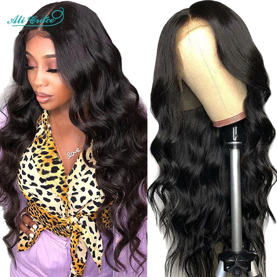 Ali Grace Body Wave Lace Front Wig Body Wave Human Hair Wigs for Women Brazilian Pre-Plucked 13x4 Lace Frontal Human Hair Wigs