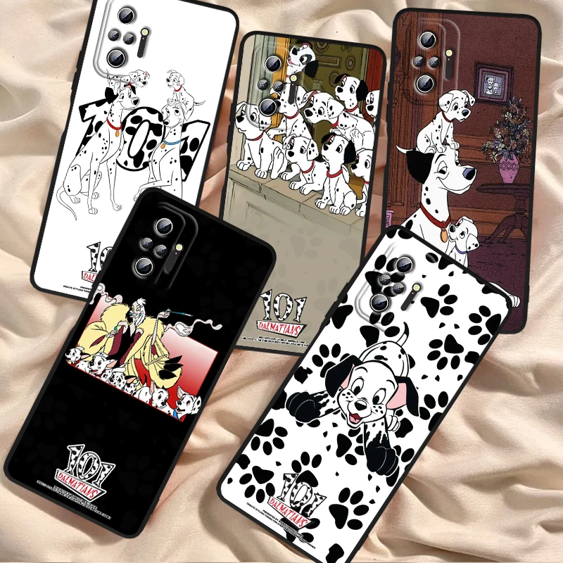 101 Spotted Dog Disney Cartoon For Xiaomi Redmi Note 13 12R 12 12S Turbo 11 11T 11S 10 10S Pro Plus 5G Black Back Phone Case