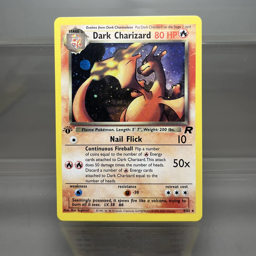 PKM Holografische einzelne Proxy-Karten Lugia Charizard Venusaur Folie Spielesammlungskarten PTCG Kinderspielzeug