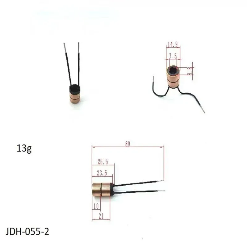 14.9*8.8*25.5*2 Jdh-055-2 Suitable for Automobile Engine Collector Ring Conductive Slip Ring Conductive Copper Head